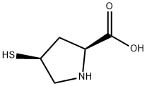 L-Proline, 4-mercapto-, cis- (9CI) 化学構造式