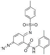 N-[4-diazo-2-[[(2,5-xylyl)amino]sulphonyl]cyclohexa-2,5-dien-1-ylidene]-p-toluenesulphonamide Structure