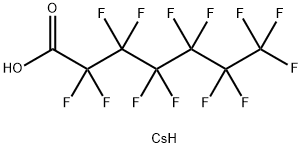 2,2,3,3,4,4,5,5,6,6,7,7,7-十三氟庚酸铯, 171198-24-6, 结构式
