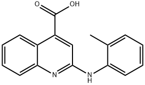 2-[(2-methylphenyl)amino]quinoline-4-carboxylic acid 结构式