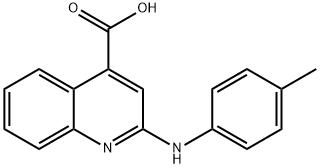 2-[(4-methylphenyl)amino]quinoline-4-carboxylic acid Structure