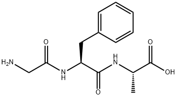 H-GLY-PHE-ALA-OH Structure