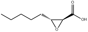 Oxiranecarboxylic acid, 3-pentyl-, (2S-trans)- (9CI) Structure