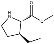 L-Proline, 3-ethyl-, methyl ester, trans- (9CI) 结构式