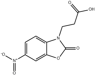 3-(6-NITRO-2-OXO-1,3-BENZOXAZOL-3(2H)-YL)PROPANOIC ACID Structure