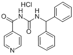 4-Pyridinecarboxamide, N-(((diphenylmethyl)amino)carbonyl)-, monohydro chloride,171258-73-4,结构式