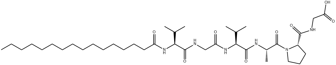 Palmitoyl Hexapeptide-12 Structure