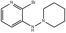 2-Bromo-N-(piperidin-1-yl)pyridin-3-amine Structure