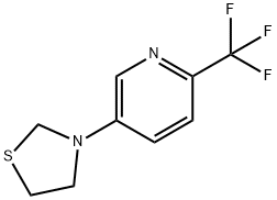 3-(6-(Trifluoromethyl)pyridin-3-yl)thiazolidine Structure