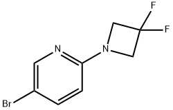 5-Bromo-2-(3,3-difluoroazetidin-1-yl)pyridine Structure