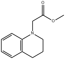 (3,4-Dihydro-2H-quinolin-1-yl)-acetic acid Methyl ester 化学構造式