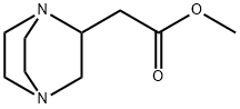 1,4-Diazabicyclo[2.2.2]octane-2-aceticacid,methylester(9CI) Struktur