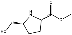 L-Proline, 5-(hydroxymethyl)-, methyl ester, cis- (9CI) Structure