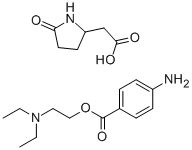 5-옥소프롤린,2-(디에틸아미노)에틸4-아미노벤조에이트(1:1)와의화합물