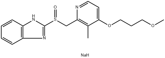 右旋雷贝拉唑钠,171440-18-9,结构式