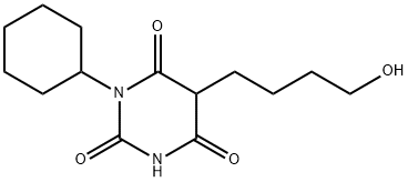 1-Cyclohexyl-5-(4-hydroxybutyl)barbituric acid,17148-41-3,结构式