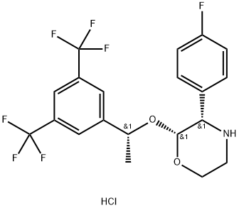 (2R,3S)-2-((R)-1-(3,5-Bis(trifluoromethyl)phenyl)ethoxy)-3-(4-fluorophenyl)morpholine hydrochloride