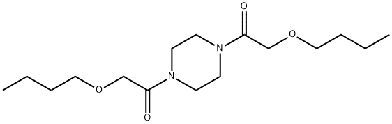 1,4-ビス(ブトキシアセチル)ピペラジン 化学構造式