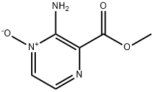 2-アミノ-3-(メトキシカルボニル)ピラジン1-オキシド 化学構造式