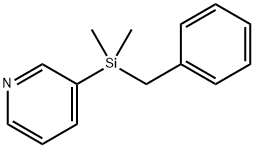 Pyridine, 3-[dimethyl(phenylmethyl)silyl]- (9CI)|