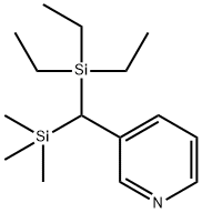 피리딘,3-[(트리에틸실릴)(트리메틸실릴)메틸]-(9CI)