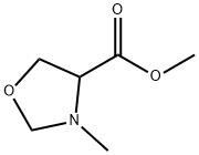 4-Oxazolidinecarboxylicacid,3-methyl-,methylester(9CI) Struktur