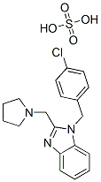 17162-20-8 1-[(4-chlorophenyl)methyl]-2-(pyrrolidin-1-ylmethyl)-1H-benzimidazole sulphate 