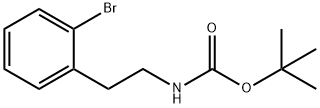 2-ブロモフェネチルカルバミン酸TERT-ブチル 化学構造式