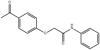 2-(4-acetylphenoxy)-n-phenyl-acetamid Struktur