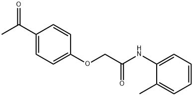 2-(4-ACETYL-PHENOXY)-N-O-TOLYL-ACETAMIDE Struktur