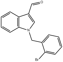 1-(2-BROMOBENZYL)-1H-INDOLE-3-CARBOXALDEHYDE 结构式