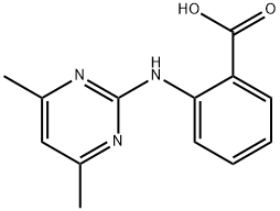 2-[(4,6-DIMETHYLPYRIMIDIN-2-YL)AMINO]BENZOIC ACID Struktur