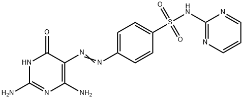 4-[2-(2,4-diamino-6-oxo-pyrimidin-5-ylidene)hydrazinyl]-N-pyrimidin-2- yl-benzenesulfonamide Struktur