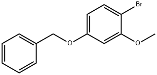 2-ブロモ-5-ベンジルオキシアニソール 化学構造式