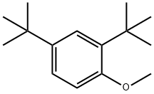 2,4-二-叔丁基-1-甲氧基苯 结构式