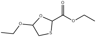 1,3-Oxathiolane-2-carboxylicacid,5-ethoxy-,ethylester(9CI) Struktur