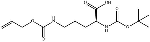 BOC-ORN(ALOC)-OH 化学構造式