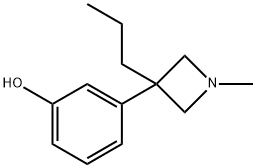 1-Methyl-3-propyl-3-(3-hydroxyphenyl)azetidine 结构式