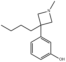 3-(3-Butyl-1-methylazetidin-3-yl)phenol,17184-86-0,结构式