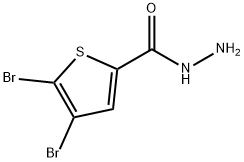 2,3-二溴-5-噻吩羧酸肼,171851-25-5,结构式