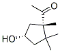 Ethanone, 1-(4-hydroxy-1,2,2-trimethylcyclopentyl)-, (1S-cis)- (9CI) Struktur
