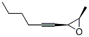 Oxirane, 2-(1-hexynyl)-3-methyl-, (2S-cis)- (9CI) Structure