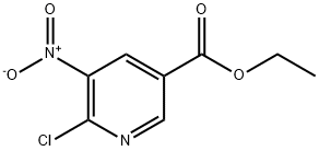 Ethyl 6-chloro-5-nitro-3-pyridinecarboxylate Struktur