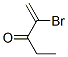 1-Penten-3-one,  2-bromo- Structure