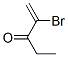 1-Penten-3-one,  2-bromo- 结构式