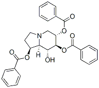 1,6,7,8-Indolizinetetrol, octahydro-, 1,6,7-tribenzoate, 1S-(1.alpha.,6.beta.,7.alpha.,8.beta.,8a.beta.)- 结构式