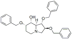 8-Indolizinol, octahydro-1,2,7-tris(phenylmethoxy)-, 1S-(1.alpha.,2.beta.,7.alpha.,8.alpha.,8a.alpha.)-|