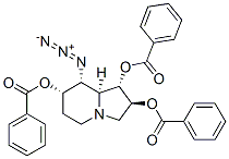 1,2,7-Indolizinetriol, 8-azidooctahydro-, tribenzoate (ester), 1S-(1.alpha.,2.beta.,7.alpha.,8.alpha.,8a.alpha.)-|