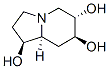 1,6,7-Indolizinetriol, octahydro-, 1S-(1.alpha.,6.beta.,7.alpha.,8a.beta.)- Structure