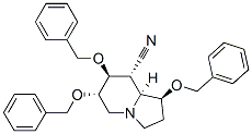 8-Indolizinecarbonitrile, octahydro-1,6,7-tris(phenylmethoxy)-, 1S-(1.alpha.,6.beta.,7.alpha.,8.beta.,8a.beta.)-|